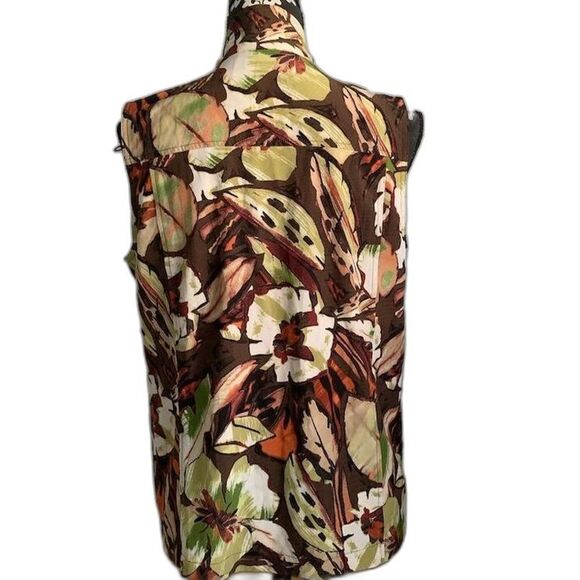 Additions by Chico's Women's Floral Sleeveless Vest Multicolor Size 1 - Picture 2 of 12